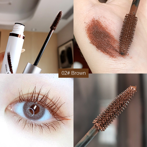 Couleur Mascara imperméable séchage rapide longue durée friser allongement des yeux Lashe maquillage bleu rose marron couleur de fête Mascara TSLM1 ► Photo 1/6