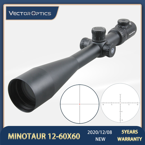 Vecteur optique Minotaur 12-60x60 fusil de chasse portée lunette de visée tactique pour. 308win longue portée et Airgun champ cible tir ► Photo 1/1