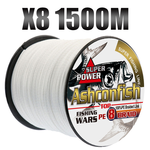 Top pe super lignes tressées, cordon de pêche multifilament, 8 brins, forte, grand jeu, 1500 à 0.10mm, 6lb-300lb ► Photo 1/6