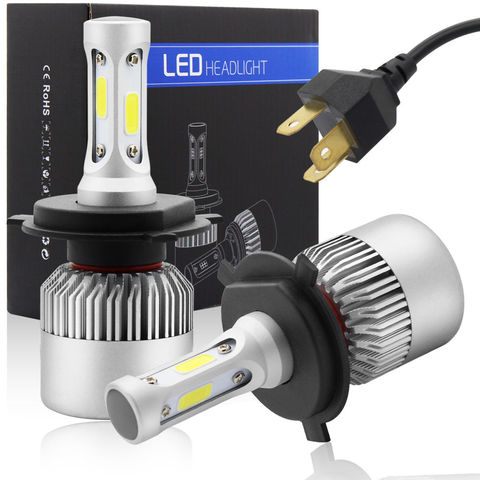 2pc 6500K H4 LED H7 H11 H8 HB4 H1 H3 HB3 Automatique S2 Voiture AMPOULES DE PHARES LED 72W 8000LM VOITURE STYLE Tout En Un Faisceau Combiné Brouillard Lampe ► Photo 1/6