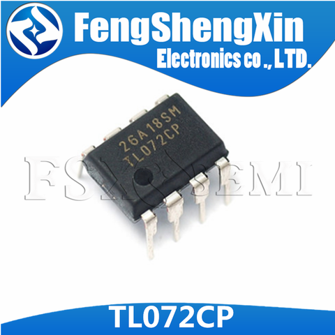 Amplificateur IC DIP-8 double fonctionnement TL072CP TL072CN TL072, 10 pièces/lot ► Photo 1/3