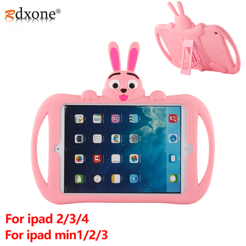 Coque antichoc en silicone pour IPad 2 3 4, étui pour tablette Apple mini 1 2 3, coque de dessin animé mignon ► Photo 1/6