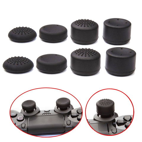 RETROMAX 8 pièces Silicone pouce Stick Joystick pour PS3/PS4 pour Sony Playstation 4/PS4 Pro/PS4 mince Xbox 1 accessoires de remplacement ► Photo 1/6