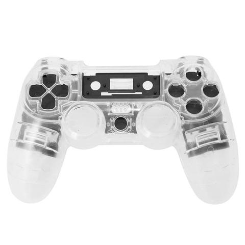 Kit de réparation pour manette Sony Playstation 4 PS4 JDM-001 JDM-011, boîtier Transparent personnalisé avec couvercle de plaque frontale ► Photo 1/6