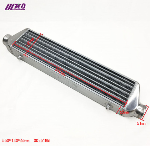 Intercooler universel à montage frontal, 550x140x65mm, pour barre et plaque, OD = 51mm ► Photo 1/5