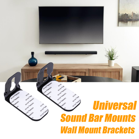 Supports de barre de son, Kit de montage mural universel, supports de montage compatibles avec JBL/Samsung/Song/Bose/Vizio/TCL ► Photo 1/6