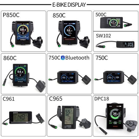 Indicateur d'affichage e-bike HDMI pour Bafang/8FUN Kits de Conversion de vélo électrique moteur d'entraînement de moyeu moyen P850C 850C DPC18 C965 500C ► Photo 1/6