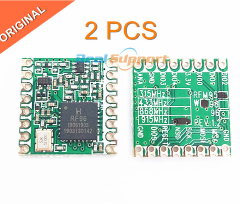 Livraison gratuite 2 pièces RFM95 RFM95W 868 915 RFM95-868MHz RFM95-915MHz LORA SX1276 sans fil émetteur-récepteur module ORIGINAL ► Photo 1/3