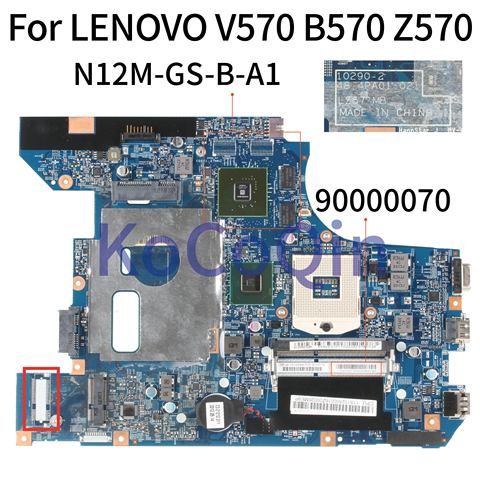 KoCoQin – carte mère pour ordinateur portable LENOVO B570 B570E HM65, 90000070, 10290-2, 48.4PA01, 021, LZ57, N12M-GS-B-A1 ► Photo 1/6