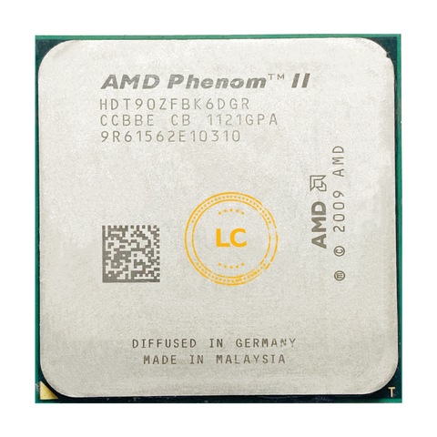 AMD Phenom II X6 1090T 1090 3.2 GHz Six PROCESSEUR D'UNITÉ CENTRALE HDT90ZFBK6DGR PRISE AM3 ► Photo 1/2
