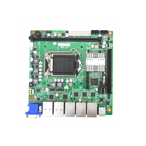 EITX-7580 carte mère industrielle ddr4 6/7th Gen Intel LGA1151 5 * LAN 4 * USB3.0 8 * USB2.0 MINIPCIE PCIE ► Photo 1/6