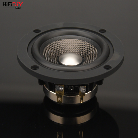 Hifibricolage direct néodyme 3.7 pouces 93mm pleine fréquence haut-parleur unité 4OHM30W haut haut-parleur Alto basse P3-93N titane fibre de carbone ► Photo 1/6