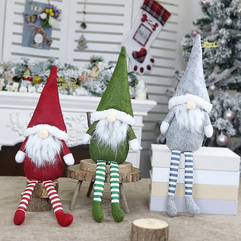 Décorations de noël pour la maison, poupée Gnome sans visage, ornement d'arbre de noël, cadeaux de nouvel an 2022 ► Photo 1/6