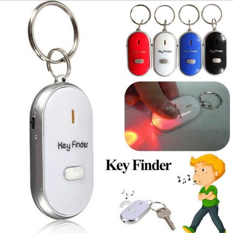 LED Smart Key Finder alarme de contrôle du son Anti étiquette perdue enfant sac localisateur pour animaux de compagnie trouver des clés porte-clés Tracker couleur aléatoire ► Photo 1/6