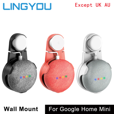 LINGYOU – support mural de prise de courant, cordon de support pour Google Home, Mini Assistant vocal, prise de cuisine, support Audio de chambre à coucher ► Photo 1/6