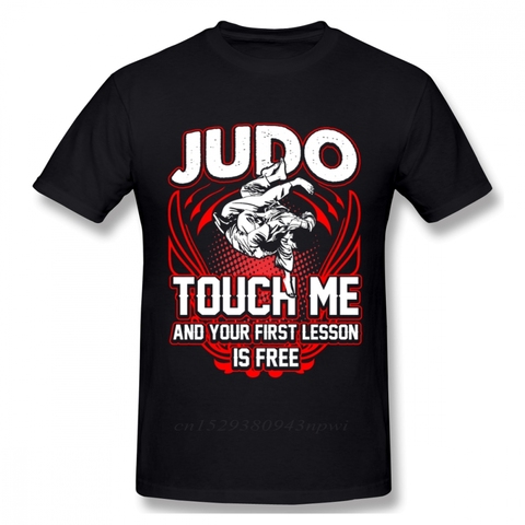 T-shirt Homme Judo col rond moi et votre première leçon est-gratuit t-shirt imprimé graphique Homme col rond grande taille t-shirt ► Photo 1/4