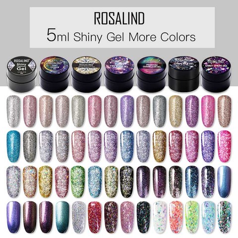 ROSALIND – vernis à ongles en Gel platine, hybride, 5ml, Semi-Permanent, pour manucure UV ► Photo 1/6