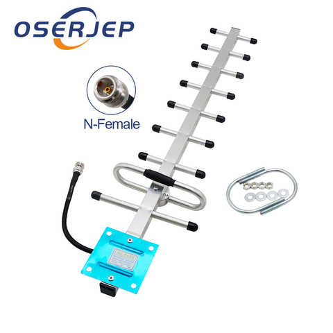 Yagi – antenne externe GSM CDMA, 9 unités, 13DBi, 824-960mhz, 900 mhz, avec connecteur N femelle pour répéteur de signal ► Photo 1/6