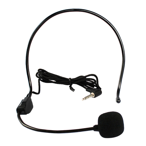 Casque mains libres filaire professionnel avec casque Microphone de conférence système de micro 3.5mm mégaphone pour haut-parleur Guide touristique de l'enseignant ► Photo 1/6