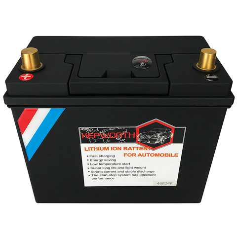 Batterie LIFEPO4 46 b24 l/R, BMS 12V, 46ah, pour démarrage de voiture, Batteries au lithium fer Phosphate ► Photo 1/6