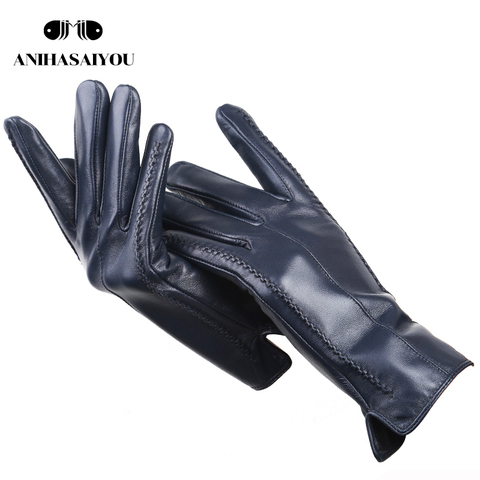 Mode nouveaux gants pour femmes, gants d'hiver en peau de mouton pour femmes, gants en cuir pour femmes de plusieurs couleurs gloves-2226C de haute qualité ► Photo 1/6