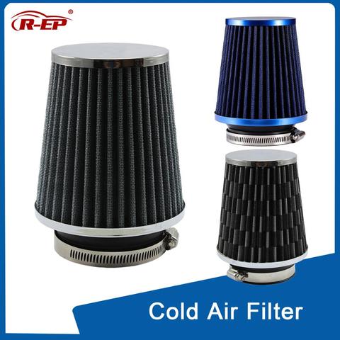 Filtre à Air froid universel pour voiture, cône rond, haut débit, filtre à Air Turbo lavable, 76mm/3 pouces, haute Performance, accessoires automobiles, R-EP ► Photo 1/6