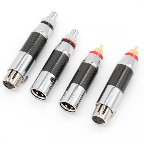 PURELINE – adaptateur XLR vers RCA, plaqué Rhodium, fiche mâle vers XLR femelle ► Photo 1/6