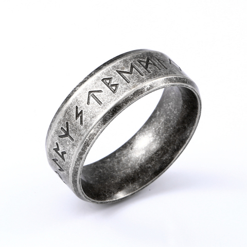 Beier acier inoxydable Odin nordique Viking amulette Rune hommes bague mode mots rétro bijoux LR-R133 ► Photo 1/6