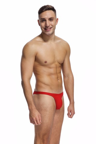 Costume personnalisé pour homme, BOYTHOR, maillot de bain, taille basse, bikini, Sexy, couleur Pure, grandes tailles ► Photo 1/6