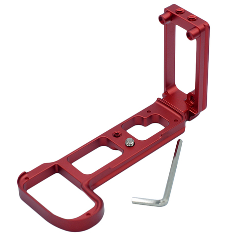 Fixation rapide L plaque/support support de Base poignée pour Nikon Z Z6 Z7 Arca suisse Rrs Compatible tableau Vertical rouge ► Photo 1/6