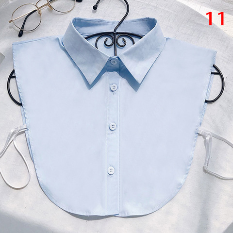 Chemise femme faux col blanc noir Vintage détachable faux col chemisier revers col élastique cravate femmes vêtements accessoires ► Photo 1/6