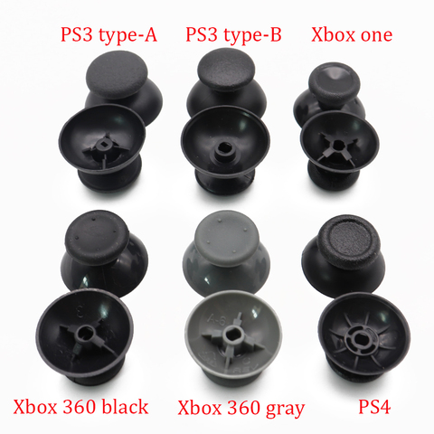 Capuchon de poignée de manette analogique pour PlayStation 4, 100 pièces, noir et gris, pour manette Slim PS4 Pro XBOX 360 ONE ► Photo 1/4