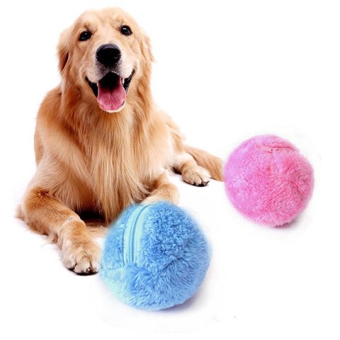 Balle électrique à roulettes magiques pour animaux de compagnie, jouet de Puzzle pour chien et chat, Activation automatique, à mâcher, en peluche, fournitures pour animaux de compagnie ► Photo 1/6