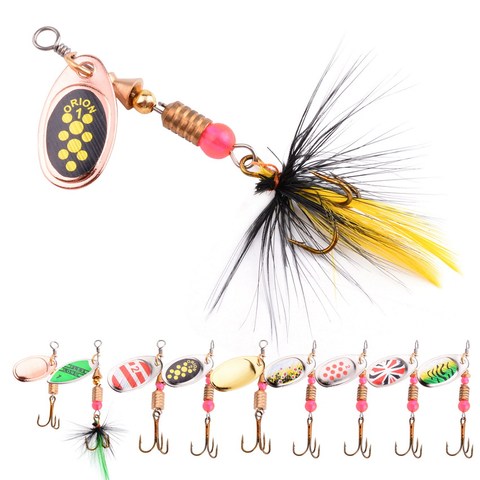 1 pièces cuillère de pêche appâts spinner appât leurre 2.5g-4.5g métal pêche wobbler métal leurres spinnerbait isca artificiel appâts ► Photo 1/5