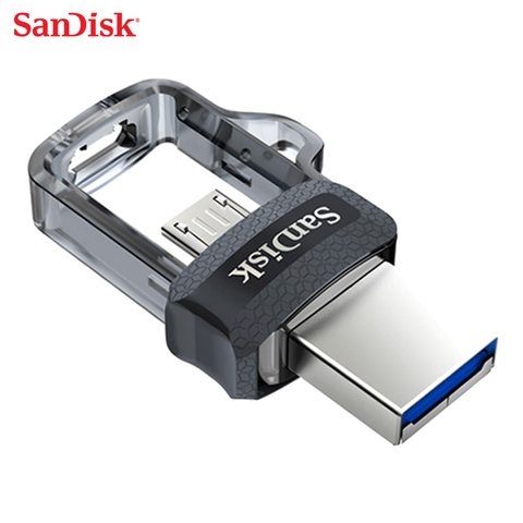 Sandisk – clé USB 128 haute vitesse, support à mémoire de 16GB 32GB 64GB GB, double OTG, Micro carte SDDD3, mémoire Flash pour téléphone ou PC ► Photo 1/5
