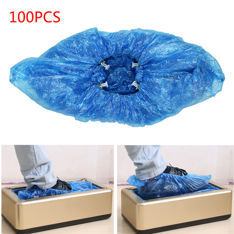 Machine automatique de couverture de chaussures, 100 pièces, en plastique spécial, boucle en T, jetable, pour usage domestique et intérieur ► Photo 1/6