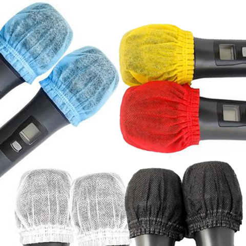 200 pièces/ensemble compte Microphone hygiène couverture élimination des odeurs jetable Mike couvre Microphones bouclier Micraphone chaussettes Mics Mikes ► Photo 1/6