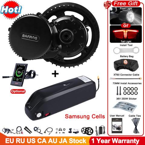 Bafang BBS02 BBS02B mi Drive e moteur de vélo 36V 500W Kits de Conversion de vélo électrique avec batterie 36V 17.4Ah w/cellules Samsung ► Photo 1/6