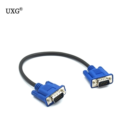 Câble d'extension VGA HD 15 broches mâle à mâle, ligne de fil, noyau en cuivre pour moniteur d'ordinateur PC et projecteur ► Photo 1/4