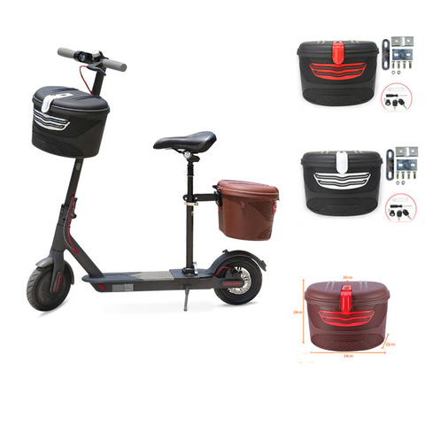 Panier pliable, rangement de Scooter électrique noire, avant et arrière, pour Scooter électrique XIAOMI M365, meilleure vente ► Photo 1/6