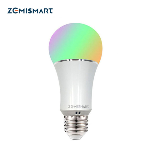 Dimmable E27 WiFi RGB Led Ampoule Lumière Voix Contrôle par Alexa Echo Google Maison 2.4G WfiFi Contrôle par APP Blanc Couleur Disponible ► Photo 1/6