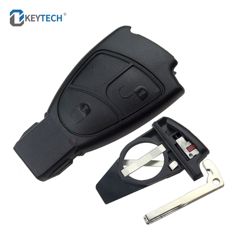 OkeyTech 2/3 boutons remplacement à distance voiture boîtier porte-clé pour Mercedes Benz C E ML classe alarme couverture voiture clé coquille w203 w211 w204 ► Photo 1/6