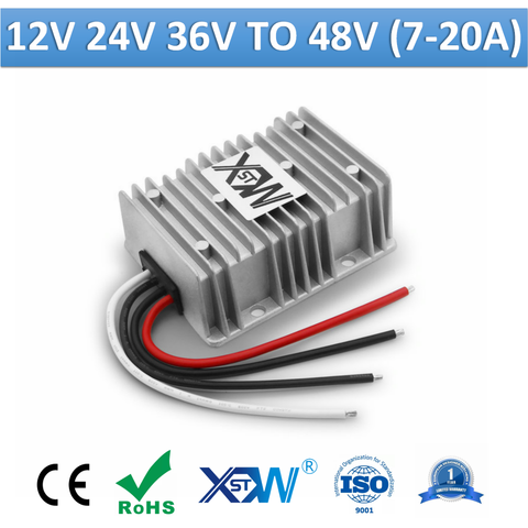 XWST Non isolé Module cc à cc 12V 24V 36V à 48 V 7A 8A 10A 15A 20A booster 48 volts convertisseur de tension cc IP76 ► Photo 1/6