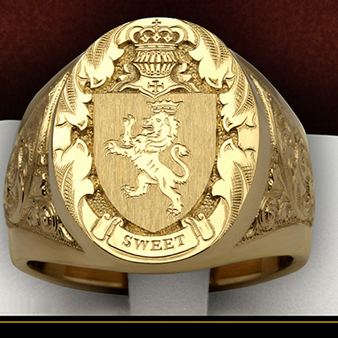 2022 nouveau S 9 2 5 Domineering couronne Lion seal hommes bijoux pour bague mode fiançailles saint valentin cadeau anneau ► Photo 1/5