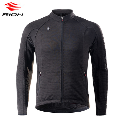 RION hommes hiver à manches longues cyclisme maillot thermique polaire vélo maillot coupe-vent vtt vélo cyclisme veste coupe-vent ► Photo 1/6