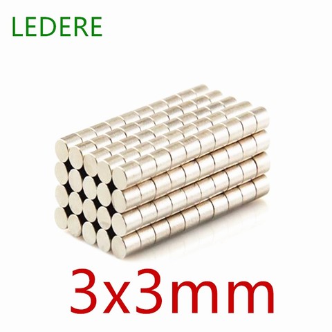 10 ~ 10000 pièces 3x3mm recherche disque mineur aimant 3mmX3mm en vrac petits aimants ronds 3x3mm néodyme rond N42 aimants forts 3*3mm 3mm ► Photo 1/4