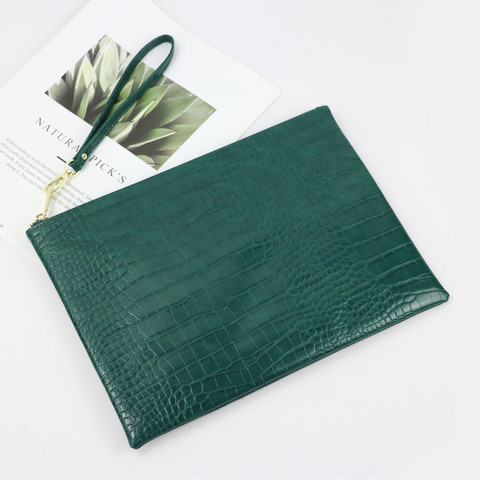 Pochette en cuir PU Crocodile pour ordinateur portable, pour Macbook Air Pro 11 