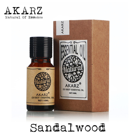 Huile essentielle de bois de santal AKARZ marque supérieure corps visage soins de la peau Spa Message parfum lampe aromathérapie huile de bois de santal ► Photo 1/6