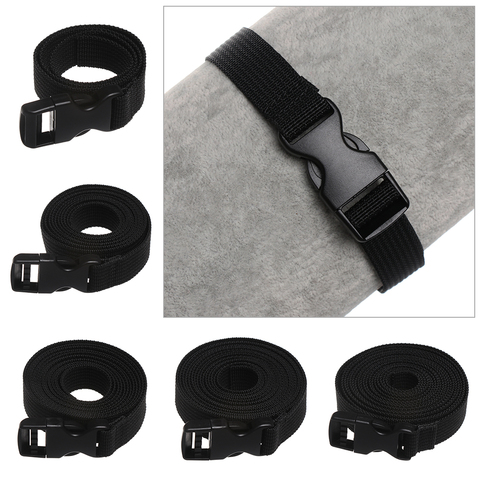 Nylon Durable noir 0.5 ~ 3M voyage attaché cargaison attacher sangle de ceinture de cils de bagages avec boucle à came Kits de voyage outil de Camping en plein air ► Photo 1/6