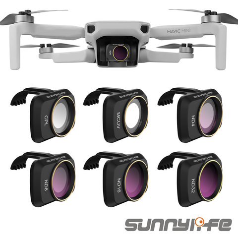 Sunnylife accessoires pour DJI Mavic Mini UV CPL caméra filtre professionnel ND8 ND16 ND32 ND4 verre pour MAVIC Mini lentille filtre ► Photo 1/6
